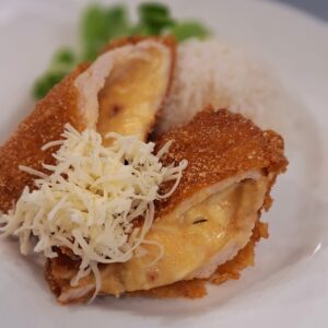 Cordon bleu jércemell- körettel(1.)